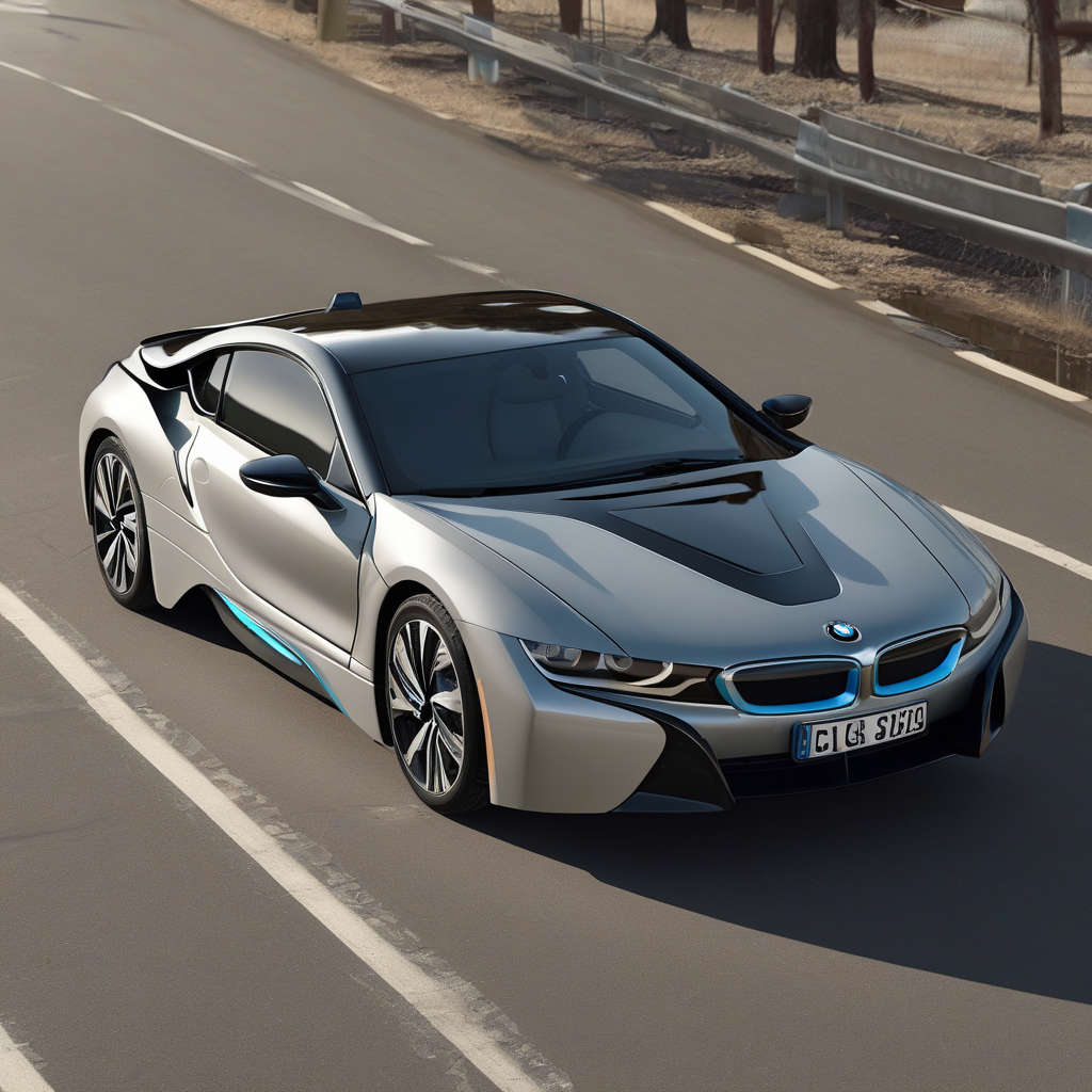 A photorealistic masterpiece showing: bmw i8 cinematic color grading ultra-detailed high-resolution.