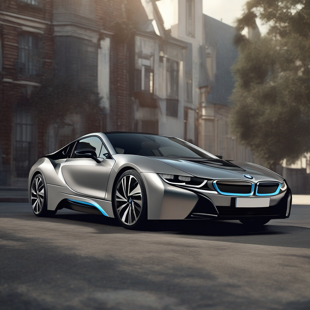 A photorealistic depiction of: bmw i8 cinematic tone ultra-detailed high-resolution.